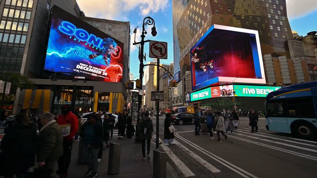 Try to keep up, New York. #SonicMovie3