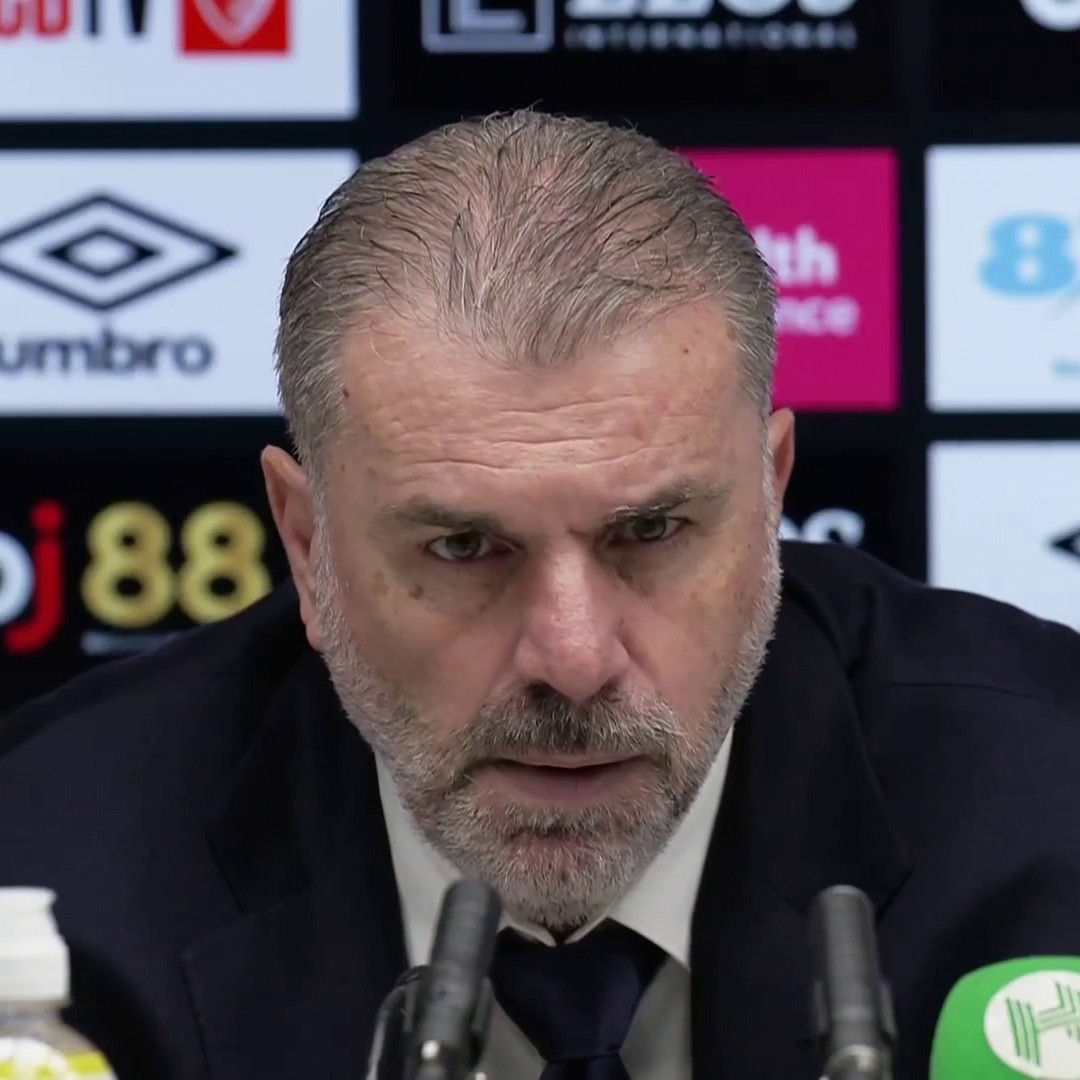 “What was the direct feedback?” “Probably not for here mate.” 😬 Ange Postecoglou on what was said between him and a group of Tottenham fans after their defeat to Bournemouth 🗣️