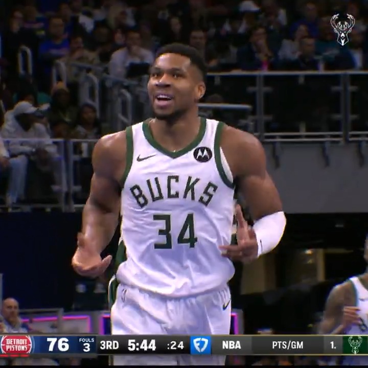"Run and dunk man" is shooting 47.5% from midrange. Enjoy every Giannis middy make this season.