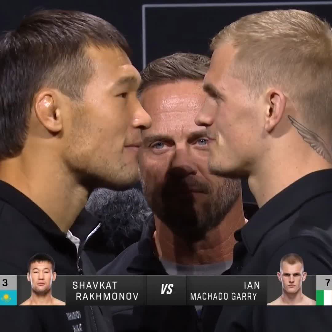 Someone’s 0 has to go! 🔥 Shavkat Rakhmonov and Ian Machado Garry collide at #UFC310 😮💨