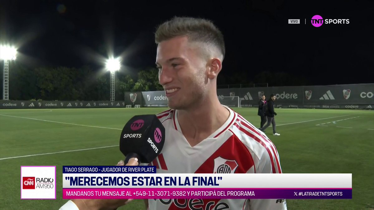 "NOS RECONTRA MERECEMOS ESTAR EN LA FINAL." 🗣 Tiago Serrago post clasificación de la Reserva de #River la final de la Copa Proyección.