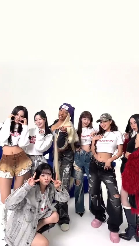Hey Megan, we're coming for ya😘 🎧 STRATEGY #TWICE #트와이스 #STRATEGY #MEGAN #MEGANTHEESTALLION TINA SNOW