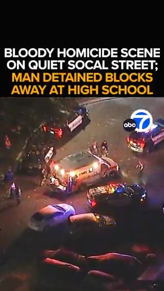#BREAKING: A grisly homicide scene in a quiet SoCal neighborhood. A teen is found dead with blunt force trauma to the head, VCSD says. A man is detained blocks away in the middle of a Newbury Park school. The disturbing new details in the shocking crime. Tonight at 11 from ABC7.