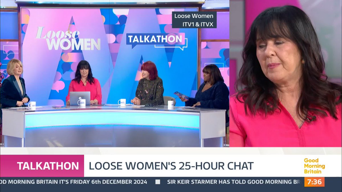 'I'm never gonna wash my neck again!' Coleen Nolan joined us during the the Loose Women 25-hour Talkathon! She revealed how Coldplay's Chris Martin came into the studio and gave her a very exciting gift