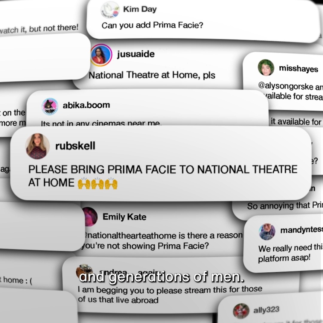 You asked, we listened 😏 #PrimaFacie, with #JodieComer, is coming to #NationalTheatreAtHome from 12 December for a limited time only. From empire street