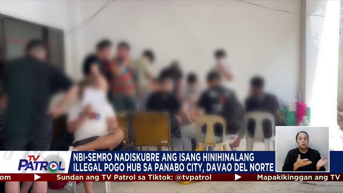 Nadiskubre ng NBI Southeastern Mindanao ang isa umanong POGO hub sa Panabo City, Davao del Norte. Timbog ang halos 60 Chinese at Malaysian nationals pati na ang isang Pinay.