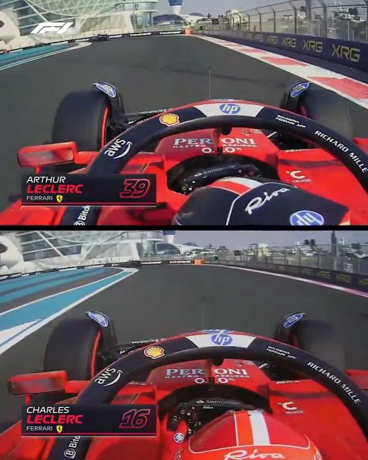 Look out for the lil' waves 😊 #F1 #AbuDhabiGP Scuderia Ferrari HP