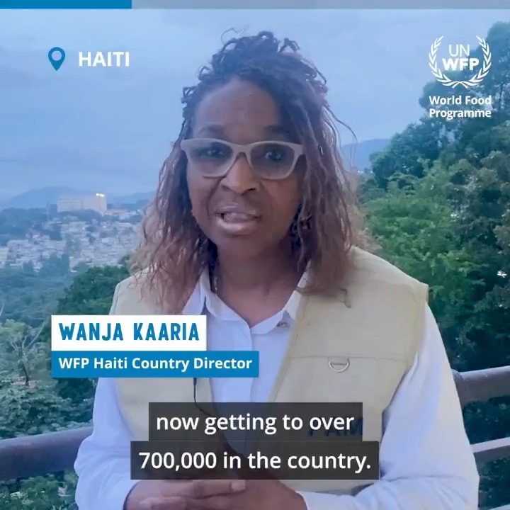 📍#Haiti: With more than 700,000 people displaced by ongoing fighting, WFP and our partners are on the ground scaling up food assistance. Currently, we're providing meals to more than 50,000 people each day. Watch get the latest ⬇️