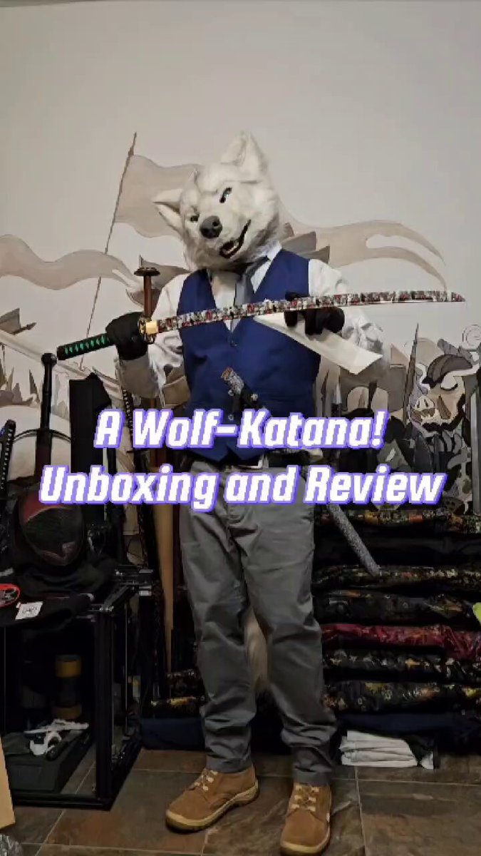 A wolf 🐺 "katana" from: My discount code: swordwolf
