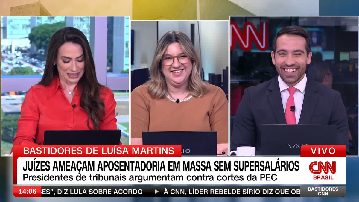 Juízes ameaçam uma aposentadoria em massa caso seja aprovado o trecho da PEC que limita os supersalários na administração pública. Eles manifestaram “profunda preocupação” com os impactos do pacote fiscal. Por Luísa Martins da CNN #BastidoresCNN