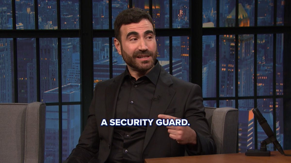 Lesson learned: Never get in between Brett Goldstein and his security guard.