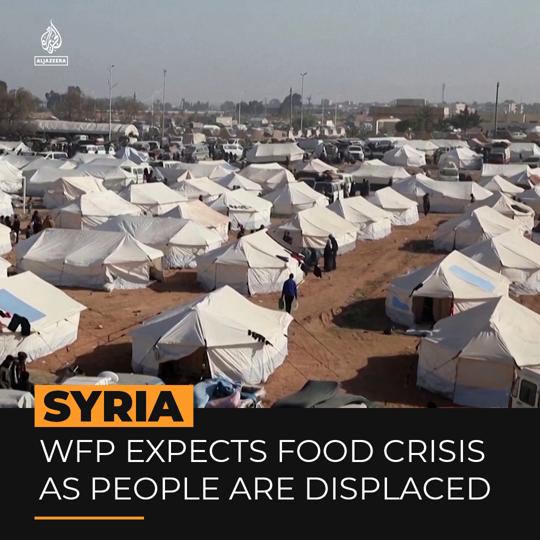 The ongoing fighting in Syria is expected to displace around 1.5 million people, says the UN World Food Programme. This is a breaking point for a food crisis in the country where 12.9 million people are already considered food insecure.