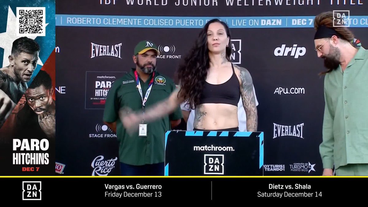 ⚖️ WEIGH-IN &amp; FACE OFF 👀 Stephanie Pineiro vs Kalindra Faria #ParoHitchins