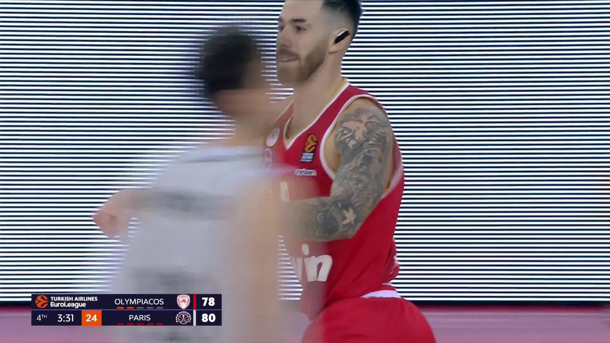 👀 Olympiacos 60-80 Paris (7:05 4Q) 🥵 Olympiacos 82-80 París (3:09 4Q)