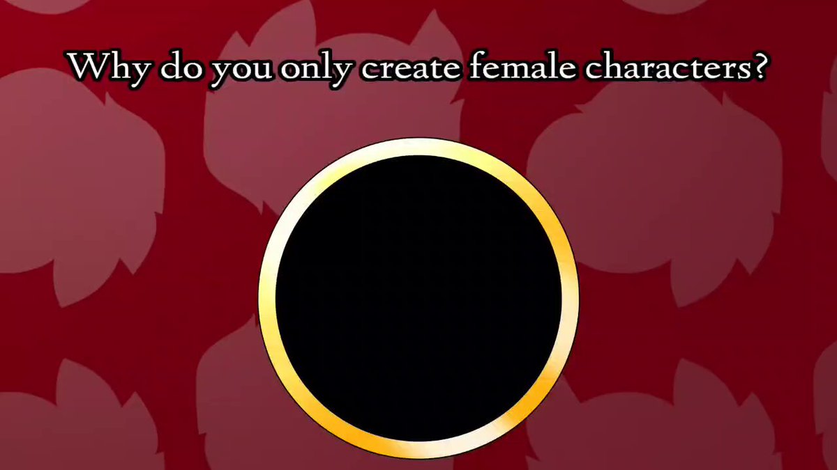 Why do I only create female characters?