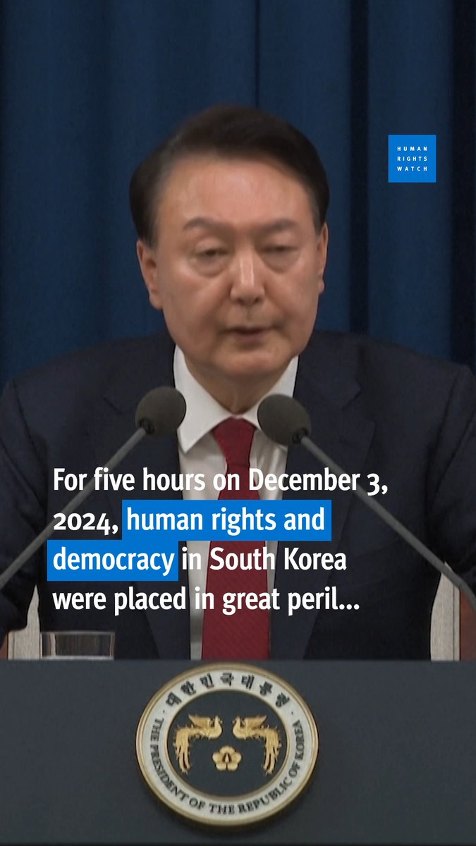 For five hours this week, human rights and democracy in South Korea were placed in peril when President Yoon Suk Yeol declared martial law. Learn more about what happened following the surprise declaration and subsequent reversal ⤵️