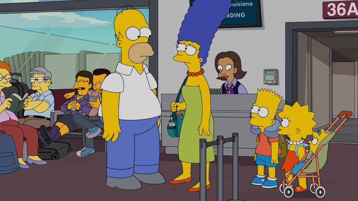 Just a little turbulence before this weekend's flight... Watch a new episode of #TheSimpsons this Sunday on FOX, next day on Hulu!