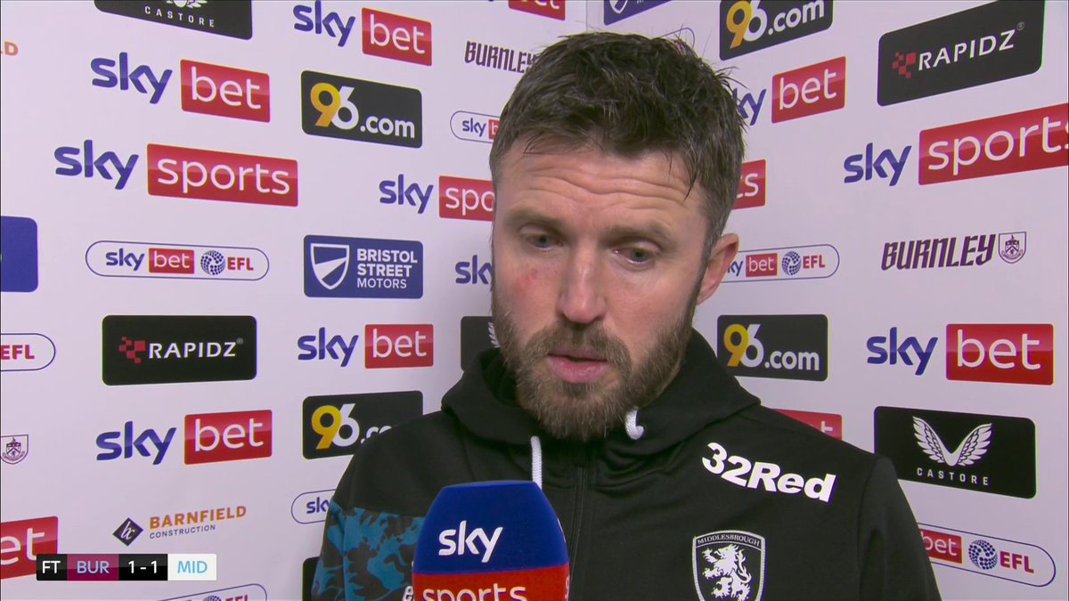 "Bit disappointed" 🗣️ Middlesbrough head coach Michael Carrick feels his side are moving the right direction despite not being able to come away with a win 👇