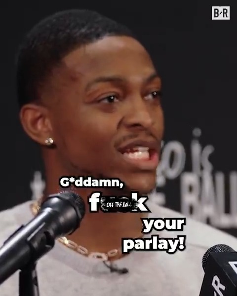 'F--k your parlay' De'Aaron Fox's response to FunnyMarco 😂 (via Marco Is Off the Ball)