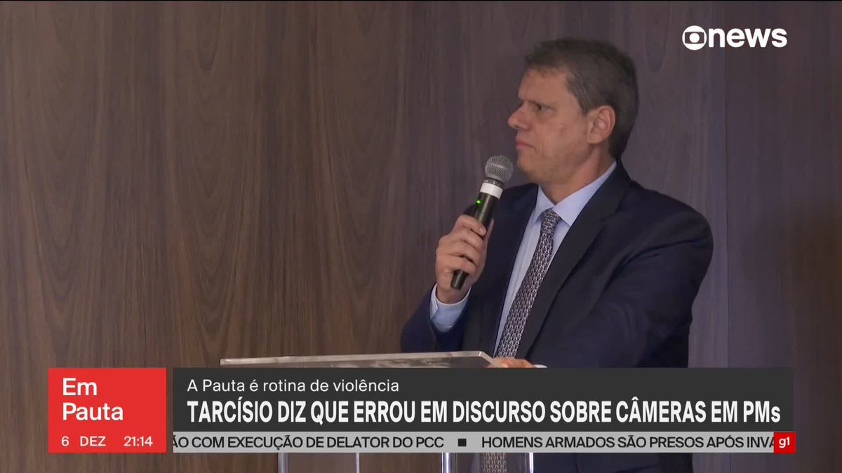 Depois de dizer que avaliou mal o uso das câmeras corporais pela polícia, o governador de São Paulo, Tarcísio de Freitas, refletiu sobre erros também em seus discursos. E como isso impactou a segurança pública. ➡ Assista ao #EmPauta: #GloboNews