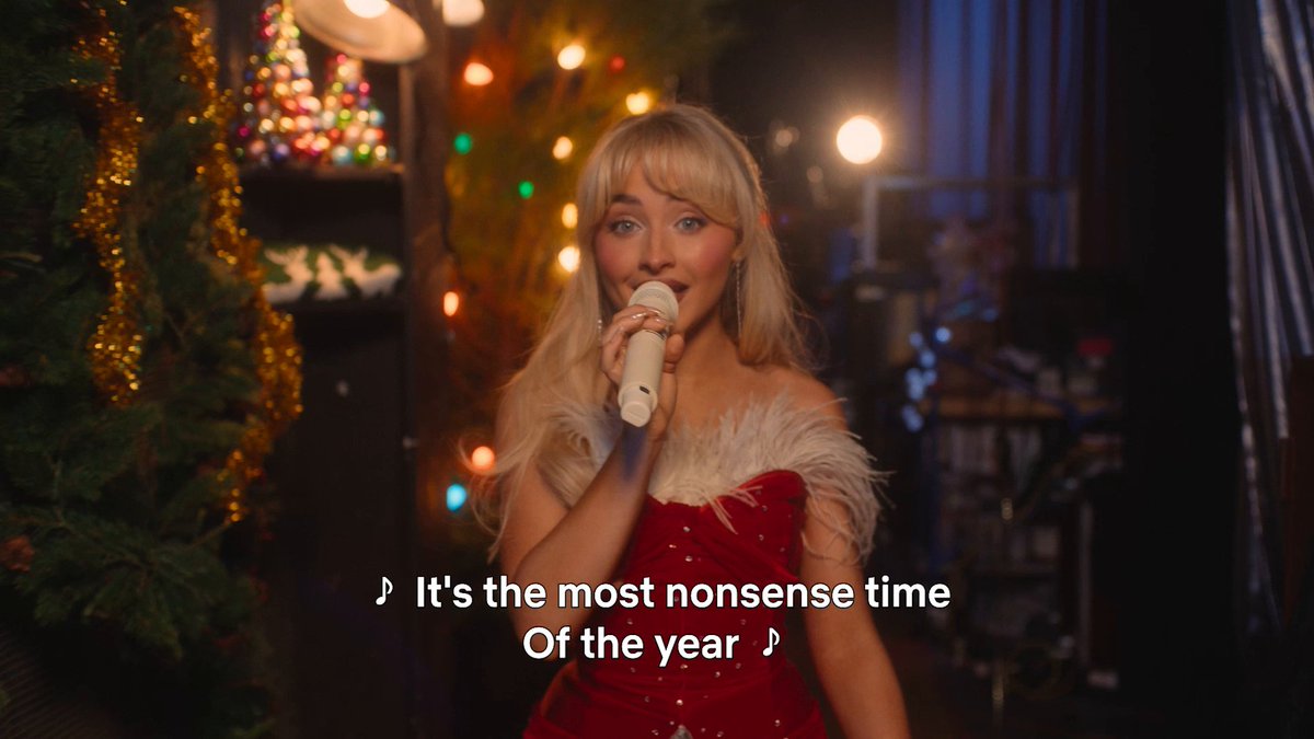 We know it's 2am here but... A Nonsense Christmas With Sabrina Carpenter is now playing on Netflix. 🎄