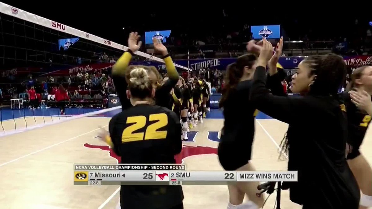 MIZZOU GETS IT DONE 😱 #NCAAWVB x 🎥 ESPN+ / Mizzou Volleyball