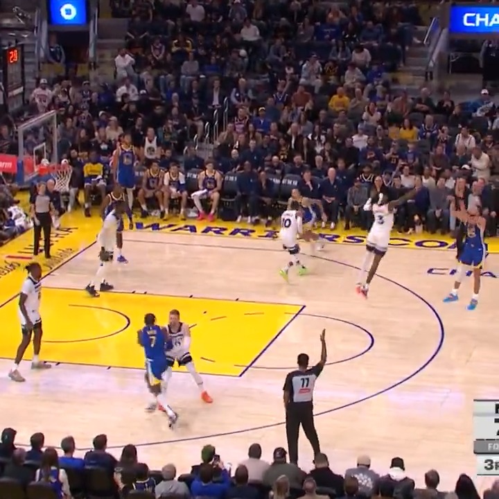 Stephen Curry from downtown 🔥 📺 NBC Sports Bay Area & CA