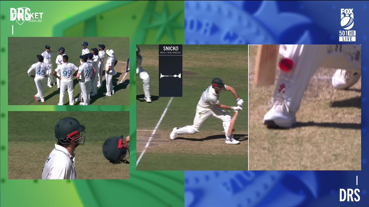 3rd umpire says there's no conclusive evidence to overturn the decision.