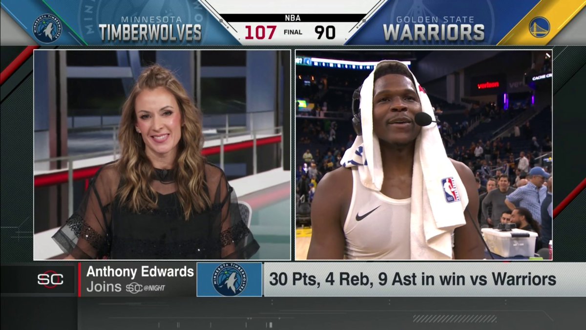 "He be trash talkin' out there man, for sure!" 😅 Anthony Edwards on talking trash with Steph Curry during their games 😂