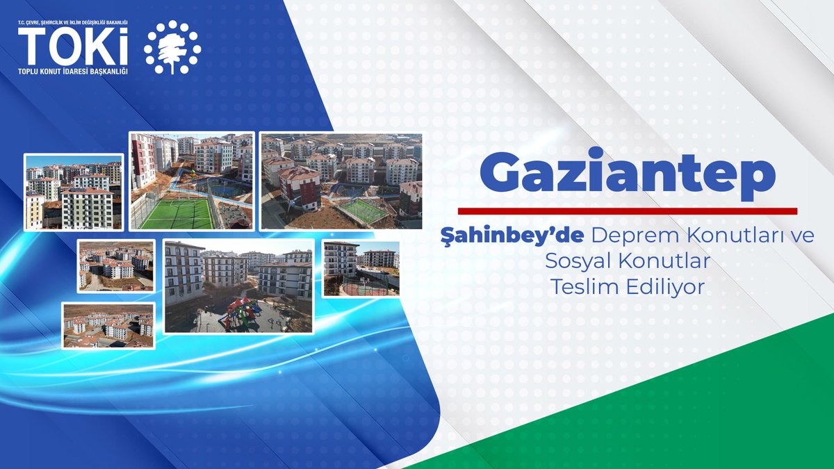 🏘 Cumhurbaşkanımız Sayın Recep Tayyip Erdoğan'ın teşrifleriyle yapımını tamamladığımız 5️⃣.1️⃣1️⃣3️⃣ konutumuzu bugün hak sahibi vatandaşlarımıza teslim ediyoruz. Hayırlı uğurlu olsun. 📍 Gaziantep Şahinbey Güneyşehir Mahallesi ⏰️ 13.30
