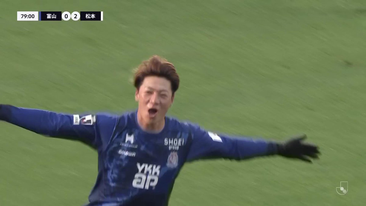 #碓井聖生 が追撃のゴール!🔥 🎦 ゴール動画 🏆 J2昇格プレーオフ 決勝 🆚 富山vs松本 🔢 1-2 ⌚️ 80分 ⚽️ 碓井 聖生(富山) #Jリーグ