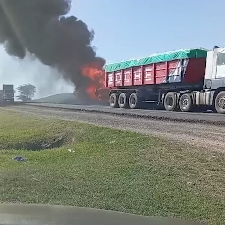 Modern Coast bus bursts into flames in Naivasha