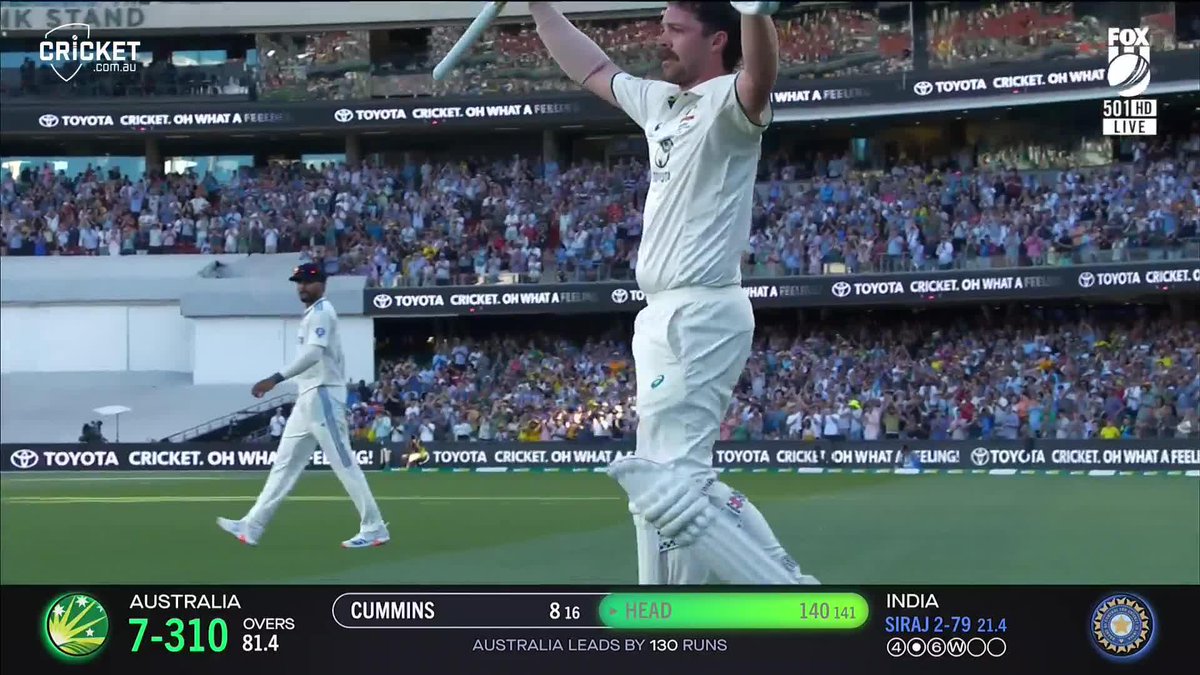 The end of a sensational innings! 🗣️ #AUSvIND