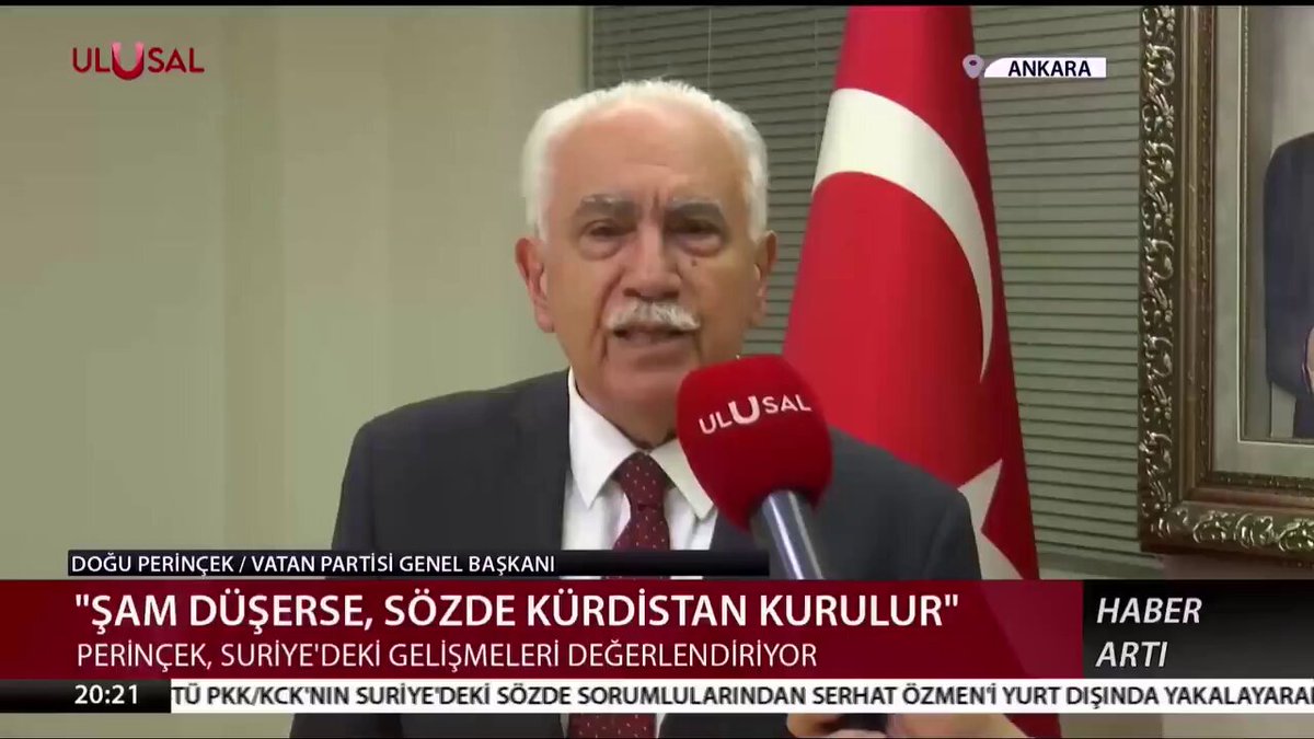 Genel Başkanımız Doğu Perinçek: "Siz Şam'ı düşürecek, Suriye'yi parçalayacak, Suriye'de bir Kürdistan'ın kurulmasına, PKK/YPG'nin orada bir devletçik olmasına hizmet eden askeri güçlerin yanında mısınız, Türk Silahlı Kuvvetleri'nin yanında mısınız?"