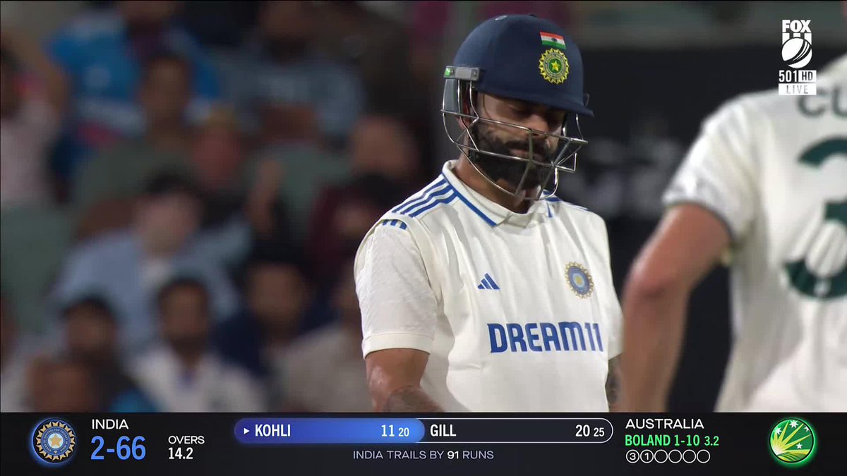 "Challenging the stumps and the edge all the time." Scott Boland can do no wrong and he takes the big wicket of Virat Kohli 🔥 📺 Watch #AUSvIND on Ch. 501 or stream via Kayo Sports 📝 BLOG 📲 MATCH CENTRE