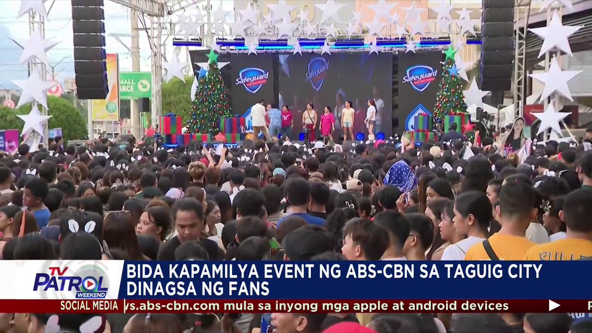 Dinagsa ng fans ang "Bida Kapamilya" event ng ABS-CBN sa Taguig City. Para sa iba pang balita bisitahin ang