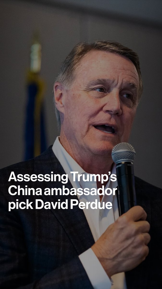 President-elect Donald Trump’s pick of US ambassador to China may offer a potential olive branch to Beijing. Rebecca Choong Wilkins 钟碧琪 explains why ex-senator David Perdue could act as the critical bridge between the world’s largest economies