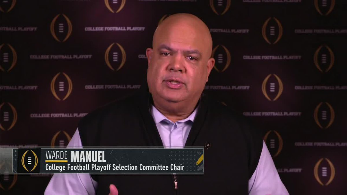 CFP Selection Committee Chair Warde Manuel on how teams not playing this week will be evaluated: