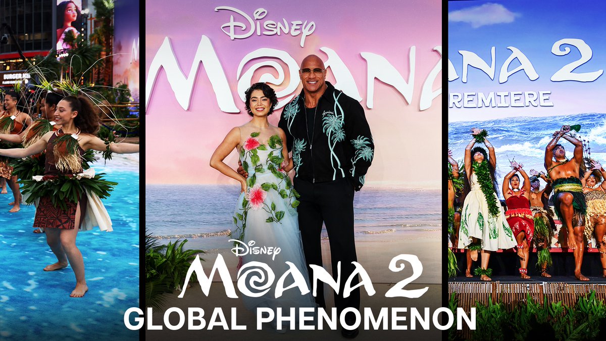 To all the fans around the world, thank you for making #Moana2 a global phenomenon! ✨🌀🪝 Experience it again in theaters this weekend!