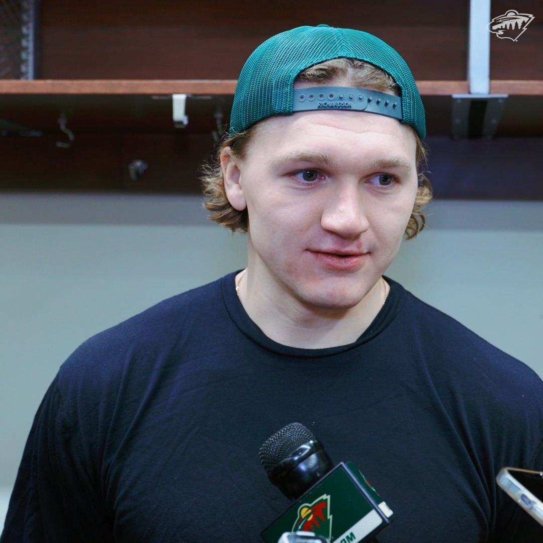 "Marco is fast, Bolds is fast, I'm a little bit fast" 🗣️ From last night: Kirill Kaprizov on the first line's chemistry #mnwild