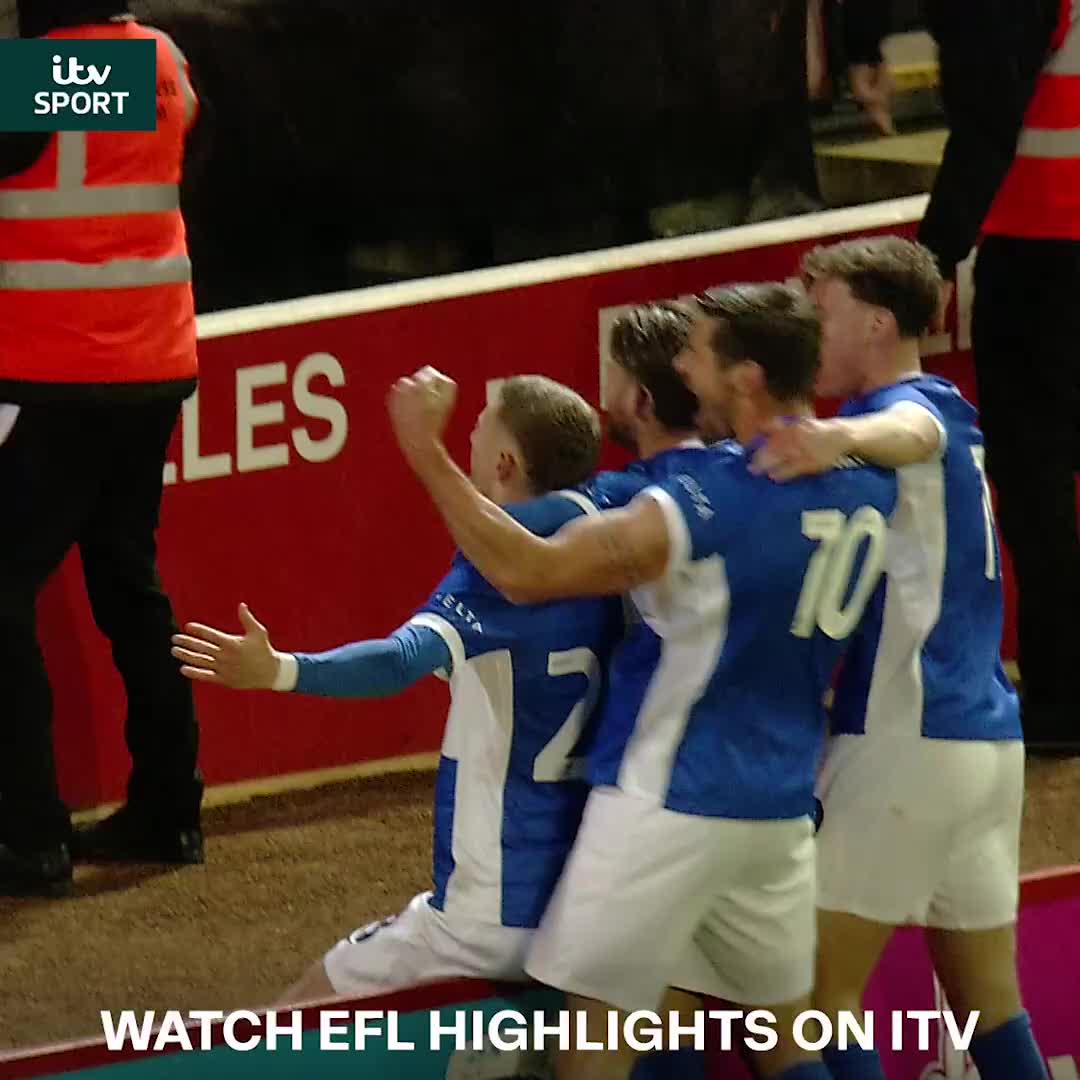 Jay Stansfield with a BELTER! 🚀 (C) Birmingham City FC's top scorer does it again 👏 Watch EFL Highlights on ITV4 at 9pm tonight