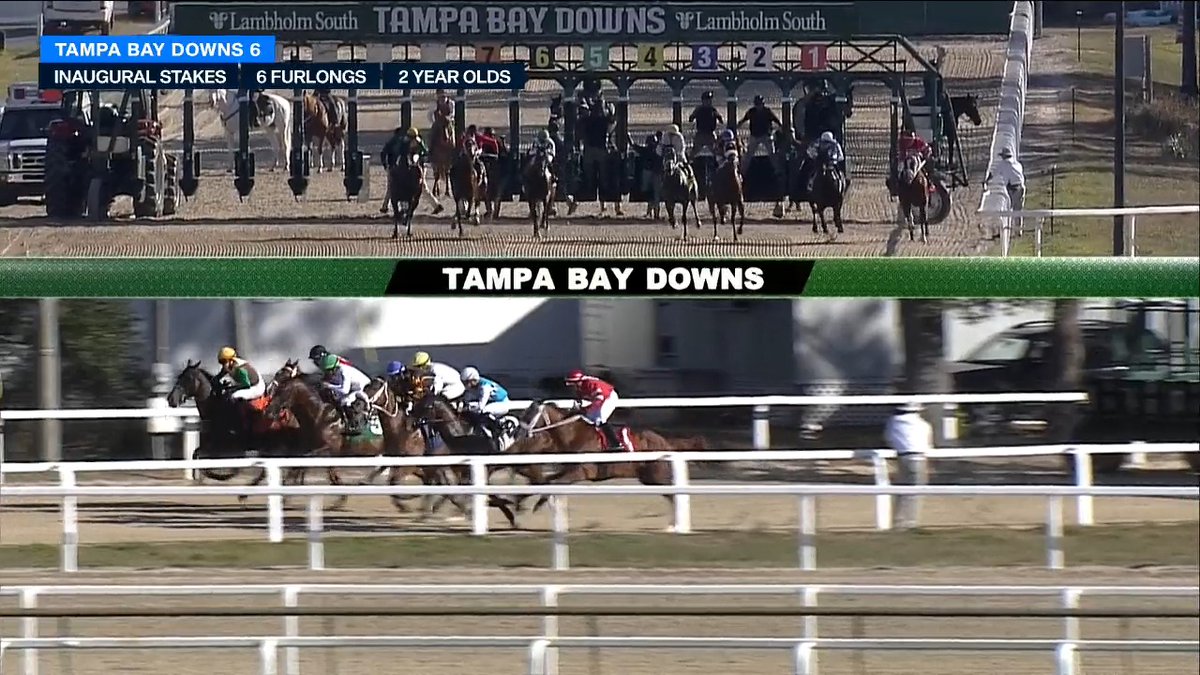 #5 DONUT GOD ($3.80) goes gate-to-wire to win the $125,000 Inaugural Stakes at Tampa Bay Downs and improve to 2 for 2 in his young career. The 2yo son of Into Mischief (Spendthrift Farm) was ridden by Samy Camacho and is trained by Brian Lynch.