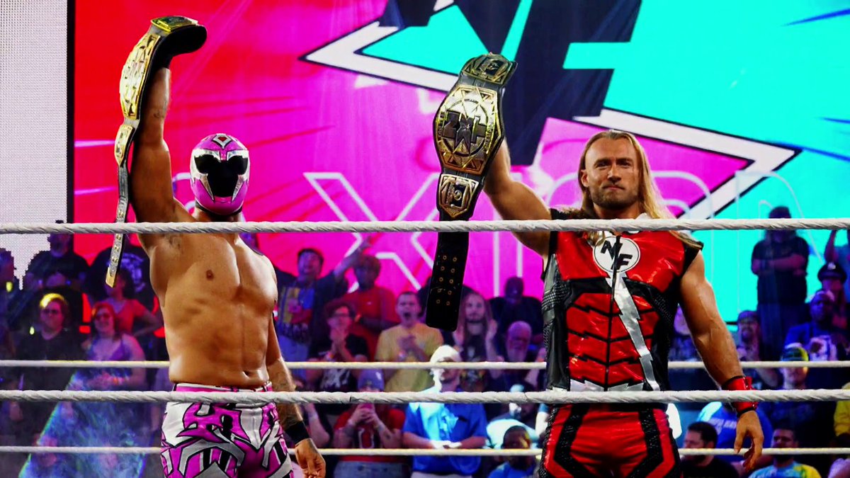 NQCC or Fraxiom? The #WWENXT Tag Team Championship is on the line TONIGHT at #WWEDeadline! Don't miss #WWEDeadline at 7PM ET/4PM PT streaming exclusively on Peacock in the U.S. and WWE Network everywhere else!