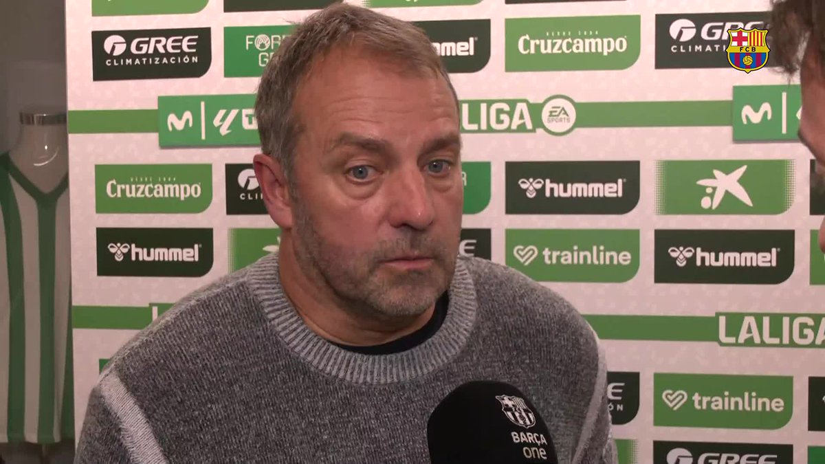 🎙️ Hansi Flick and Jules Kounde analyze the 2-2 draw at Real Betis.