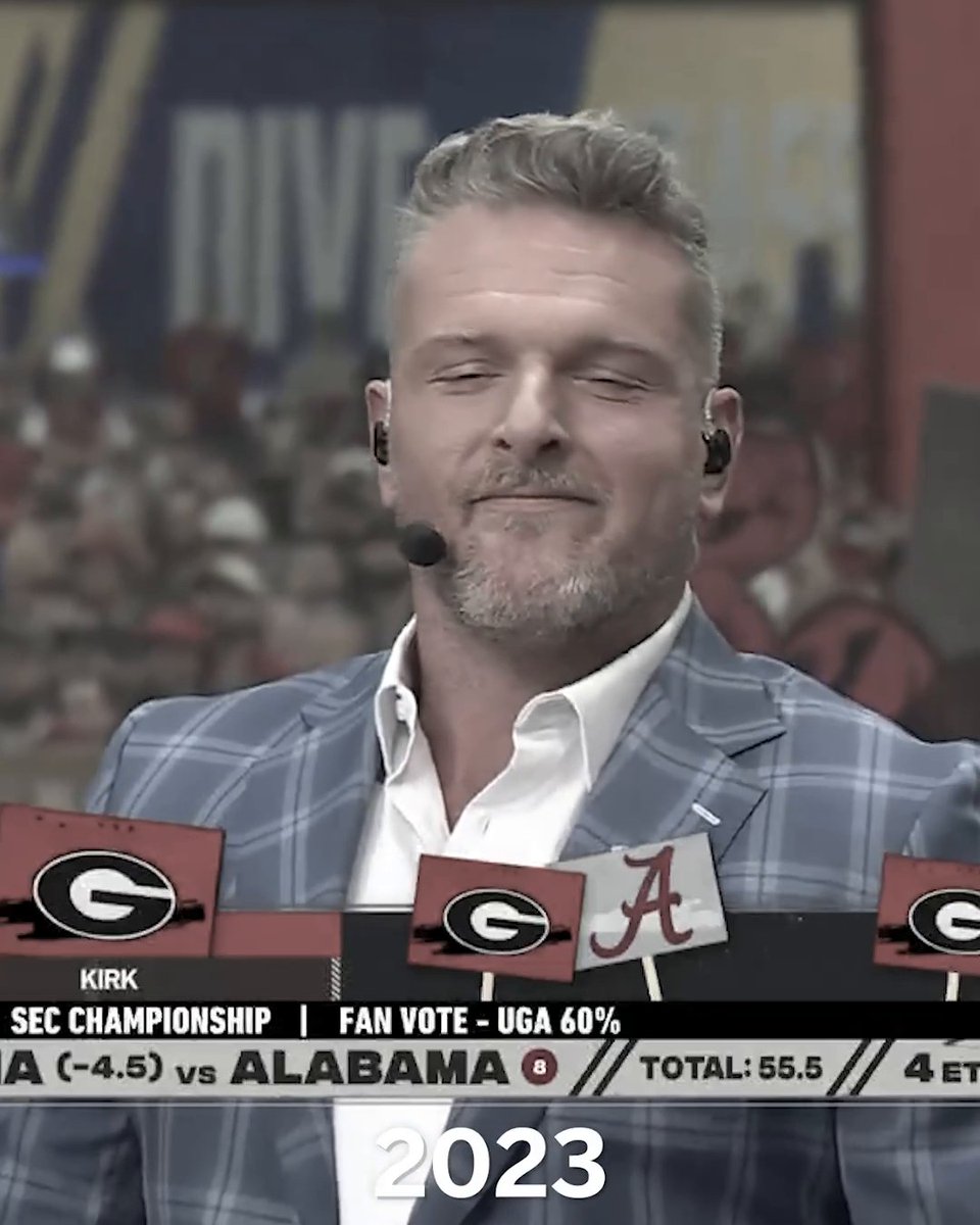 2023 🤝 2024 Back-to-back ELECTRIC picks by Pat McAfee at the SEC championship game‼️