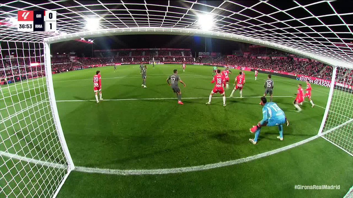 JUDE BELLINGHAM OPENS THE SCORING FOR REAL MADRID AND BLOWS A KISS TO GIRONA FANS 😅