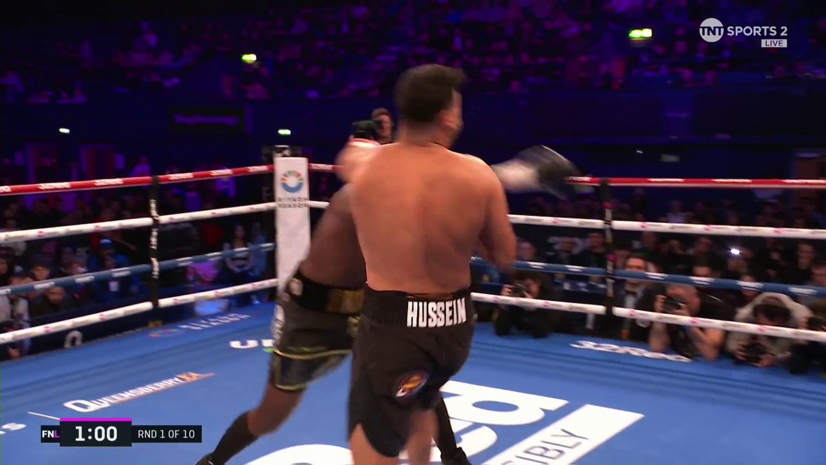 A HEAVYWEIGHT DEBUT YEARS IN THE MAKING @lawrenceokolie gets the job done in the first round 😴 #Magnificent7 #PaulsBentley | Live NOW on TNT Sports 2 and discovery+