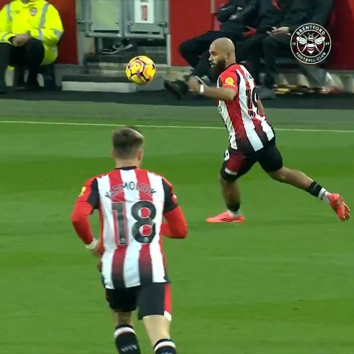 Sublime from Bryan Mbeumo ✨ He scored his ninth goal of the season in Brentford FC’s 4-2 win against Newcastle!
