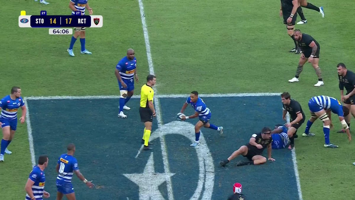 This is the definition of try-scoring defence. Great read from Gabin Villière to identify where the ball is going early and then blindside Libbok before he even sees him. Very solid tackle technique too. #STORCT