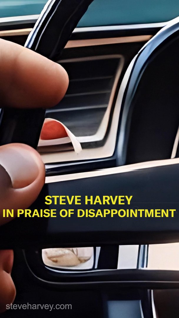 What’s one disappointment you ended up grateful for? Share it with me—let’s learn from the letdowns together! 💪🏾 #SteveHarveyWisdom #LessonsInDisappointment #KeepItMoving